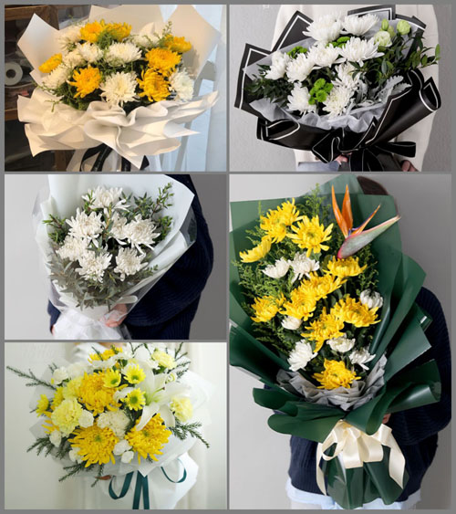 山东莱芜莱城区张家洼街道东邹村白事花束代送